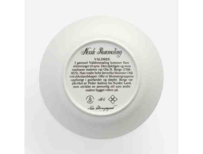 Set of 6 Porsgrund Porcelain China Cups, saucers and Dessert Plates