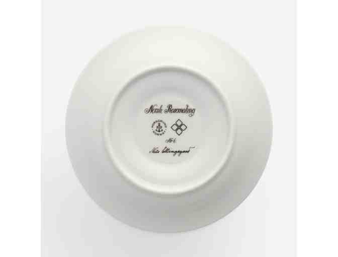 Set of 6 Porsgrund Porcelain China Cups, saucers and Dessert Plates