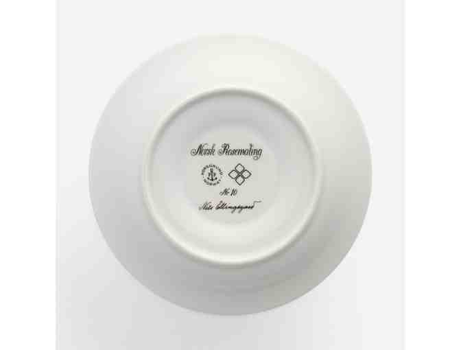 Set of 6 Porsgrund Porcelain China Cups, saucers and Dessert Plates