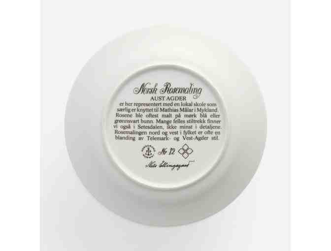 Set of 6 Porsgrund Porcelain China Cups, saucers and Dessert Plates