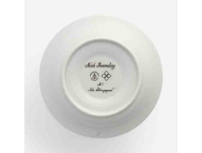 Set of 6 Porsgrund Porcelain China Cups, saucers and Dessert Plates