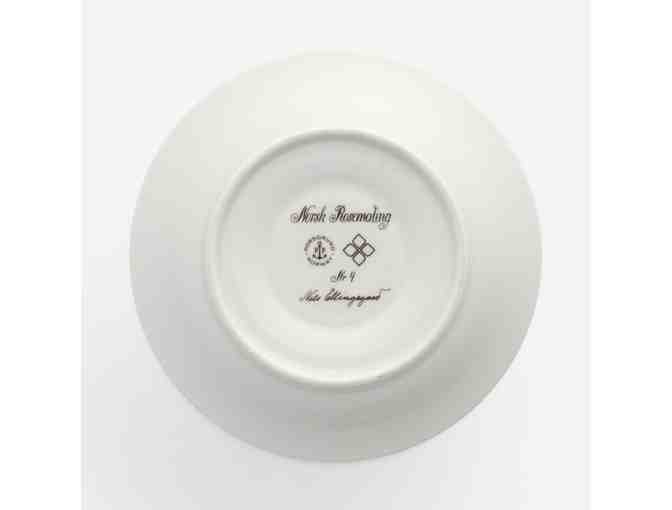 Set of 6 Porsgrund Porcelain China Cups, Saucers and Dessert Plates