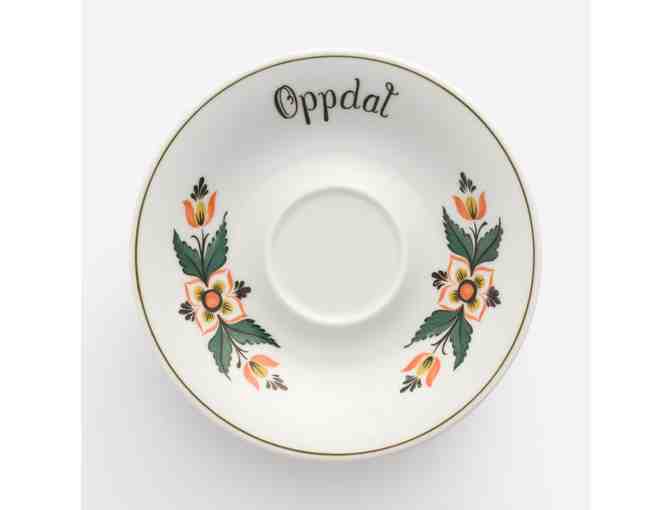 Set of 6 Porsgrund Porcelain China Cups, Saucers and Dessert Plates