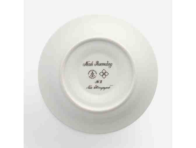 Set of 6 Porsgrund Porcelain China Cups, Saucers and Dessert Plates