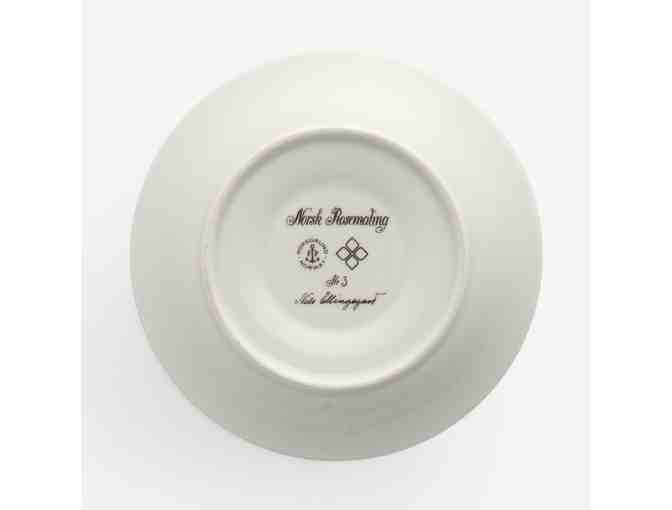 Set of 6 Porsgrund Porcelain China Cups, Saucers and Dessert Plates