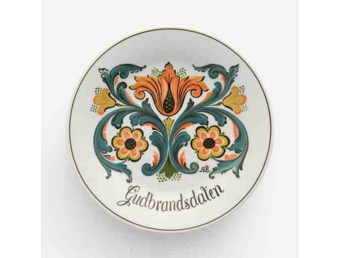 Set of 6 Porsgrund Porcelain China Cups, Saucers and Dessert Plates