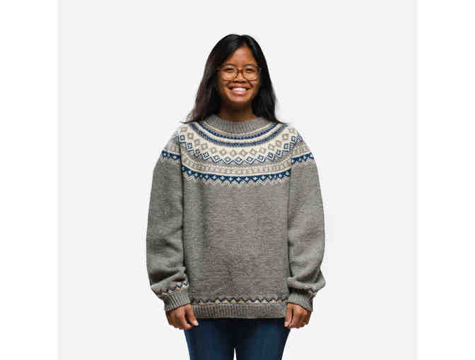 Vintage Norwegian Sweater with Matching Hat