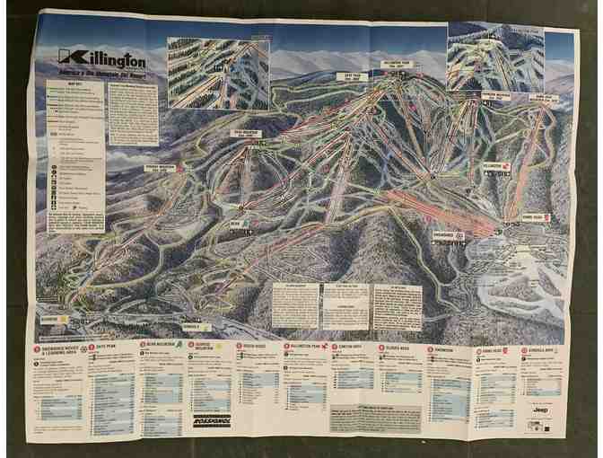 1993-94 Killington Trail Map Poster