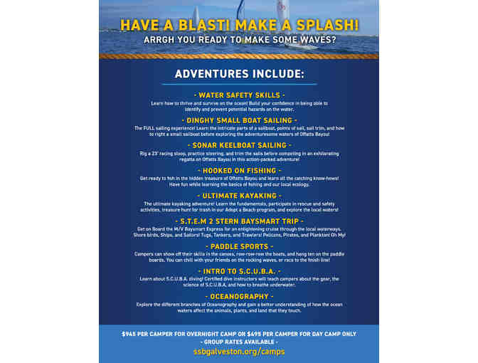 Sea Star Base Galveston - Aquatic Adventure Summer Camp