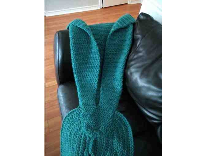 Creaux-Shay Creations - Crocheted adult size mermaid tail blanket