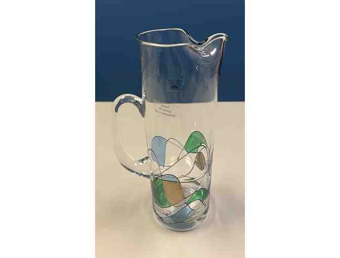 Handblown Still Glass Pitcher from Romania