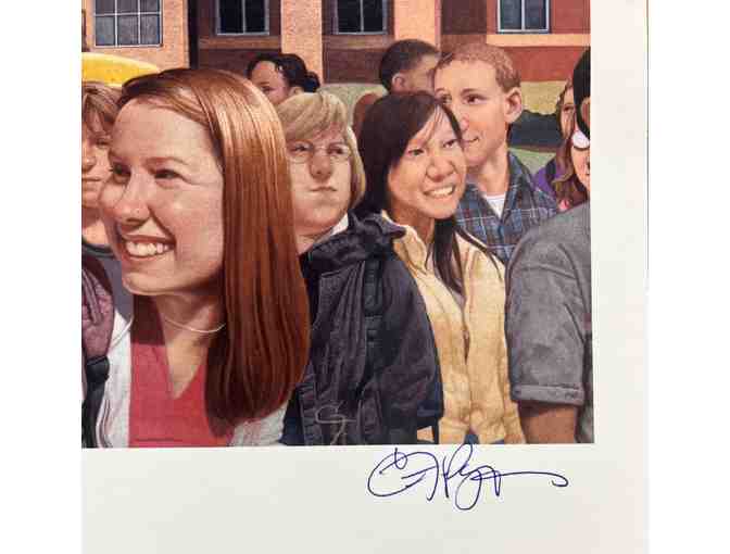 Signed Print of the Wyoming High School Mural by Wyoming Alum & Artist CF Payne