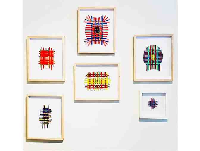 Original Framed Acrylic on Paper by Julie Wolf (Teacher in Class F)