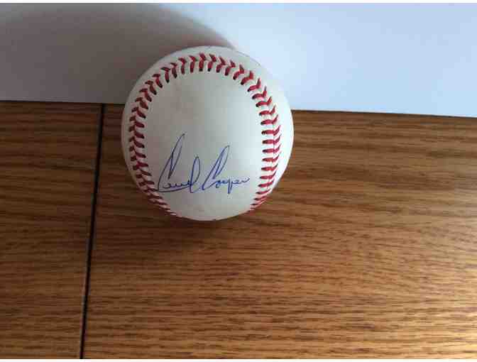 Steve Carlton - Ken Griffey, Sr., Cecil Cooper Autographed Baseball
