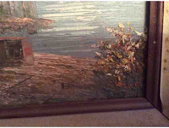 Oil Painting - Seaside Village