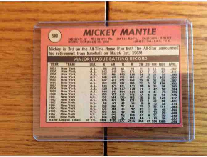 1969 Topps Mickey Mantle Card