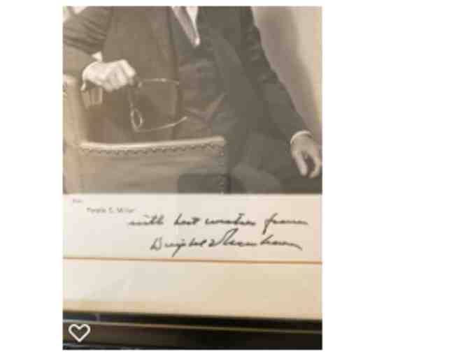 President Dwight D. Eisenhower signed print