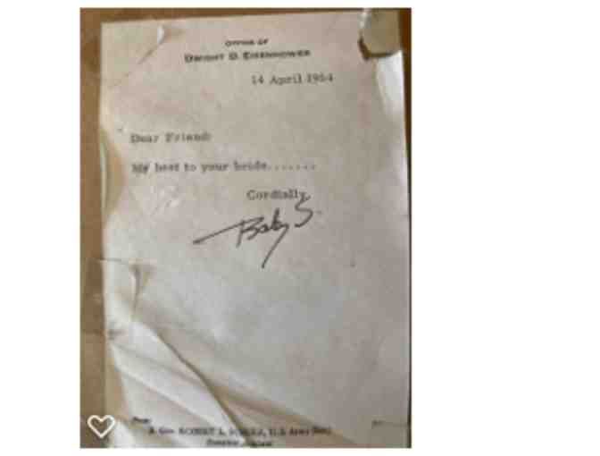 President Dwight D. Eisenhower signed print