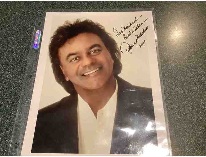 AUTOGRAPHED PHOTOS - Rock Hudson, Johnny Mathis
