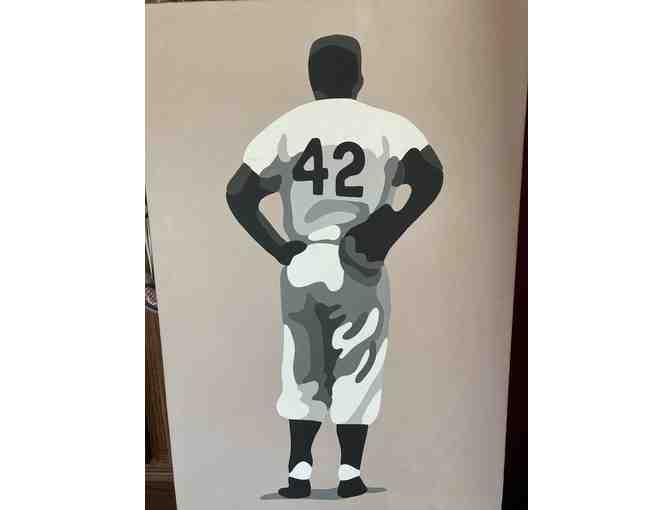 Jackie Robinson painting - Photo 1