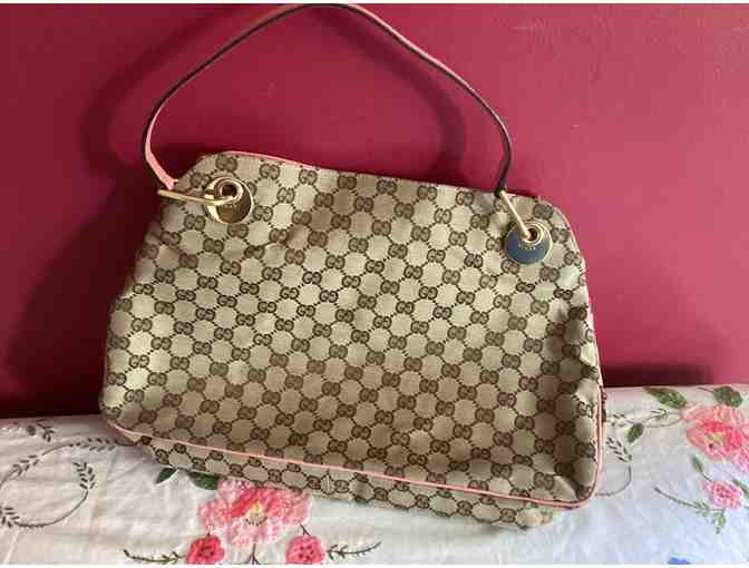 Grey and Pink GUCCI Bag