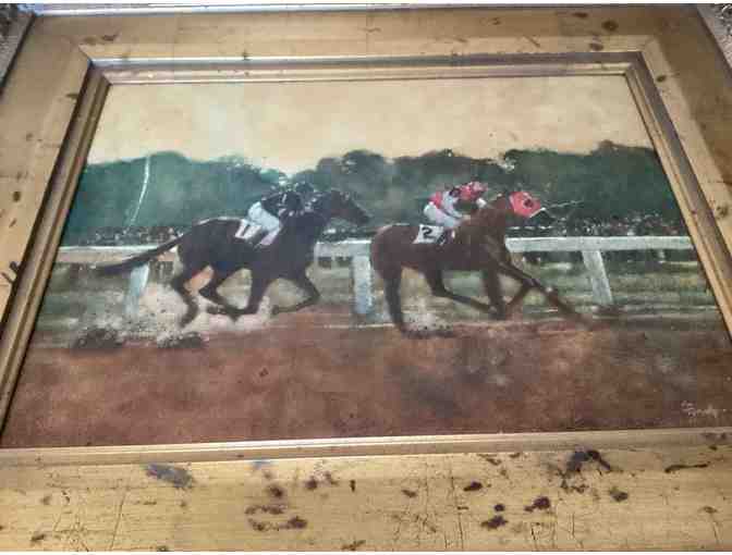 SEABISCUT vs War Admiral Painting - Photo 1
