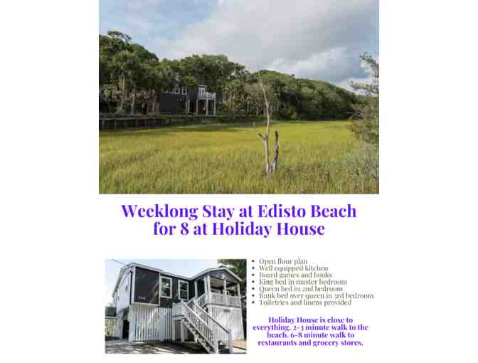 Weeklong Stay at Edisto Beach for 8 people