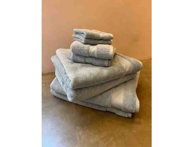 Seferra Towel Set (8 items total) - Aqua - Photo 1