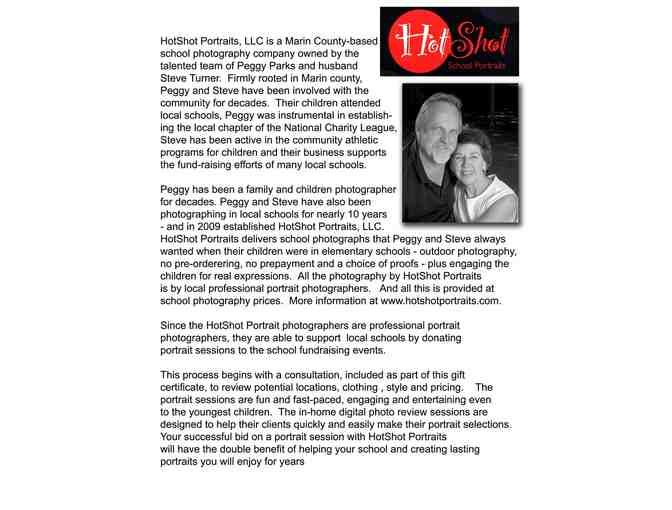 Portrait session and 8x10