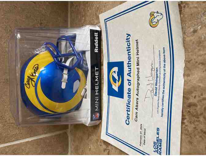 LA Rams Signed Mini Helmet