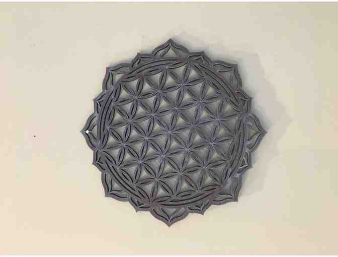'Flower of Life' Mandala Wooden Wall Hanging