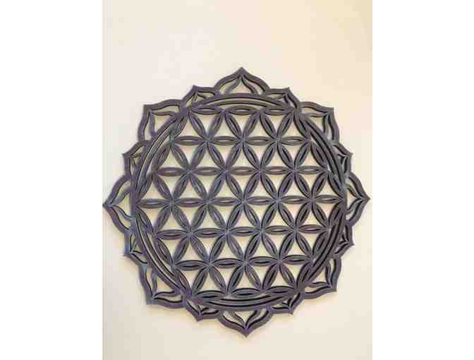 'Flower of Life' Mandala Wooden Wall Hanging