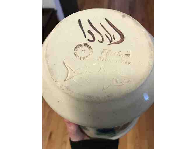 Large Floral Vase by Chatham Stoneware