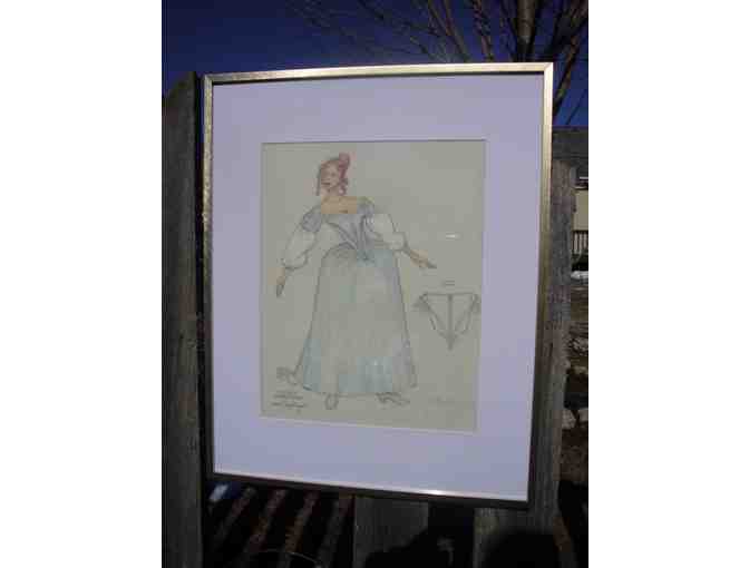 Watercolor Costume Rendering by Sydney Maresca