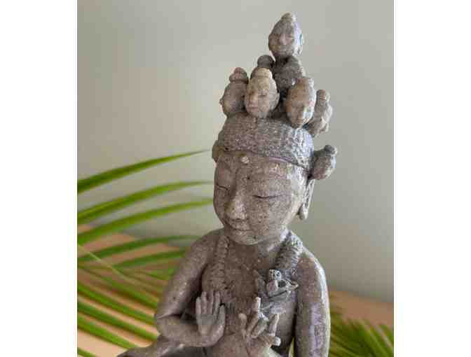 Exclusive Ceramic Figurine 'Juichimen Kannon' by Maile Yawata, Honolulu Arist
