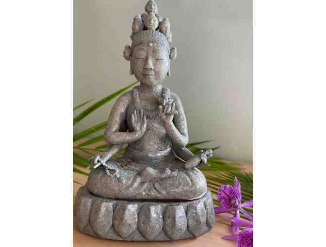 Exclusive Ceramic Figurine 'Juichimen Kannon' by Maile Yawata, Honolulu Arist