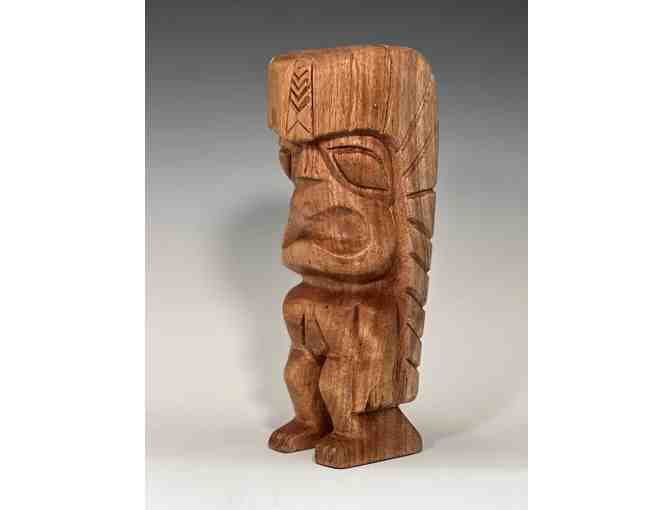 'Kukailimoku' Carved Wood Tiki by Craftsman Norman Tochiki