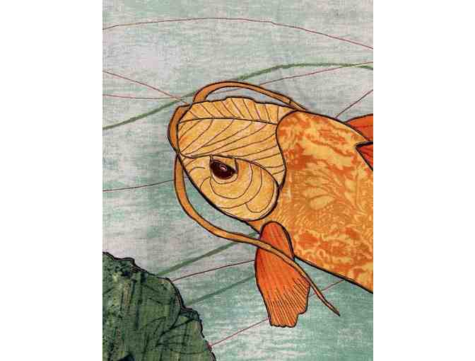 'Koi Spirits' Sewn Wall Hanging by Tashi Deibel