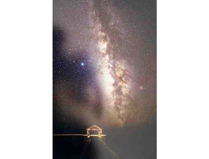 Original Photograph 'Waimea Pier in Divine Radiance' by Dr. Lloyd Fujimoto, Kauai Artist