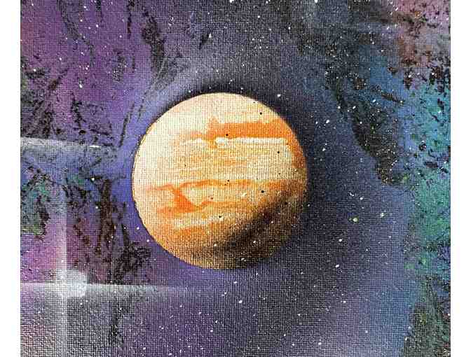 Enigmatic Acrylic Painting, 'Beyond Space', Original Art from Kauai