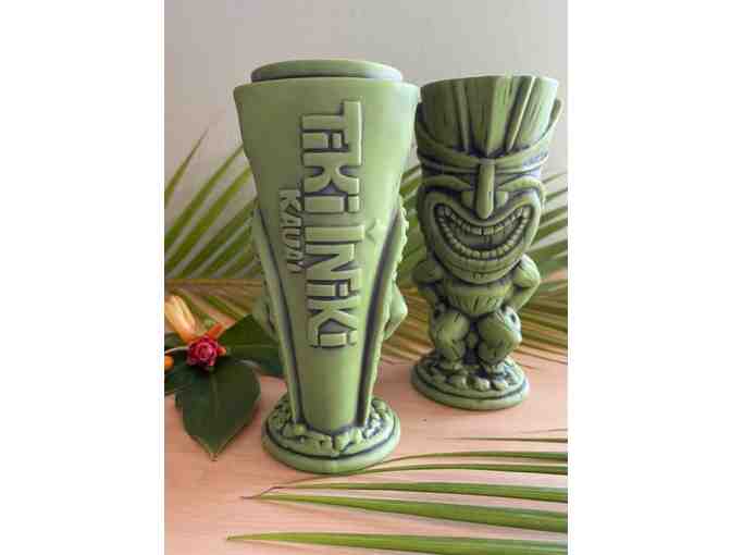 Todd Rundgren's Tiki Iniki Restaurant 2 Green Mugs
