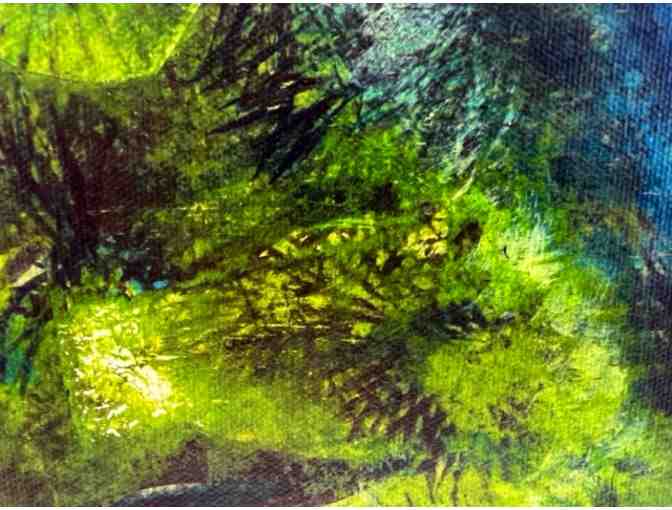 Fine Art on Metal with Bamboo 'Ohi'a Lehua' by Carol Meckling, Kauai Artist