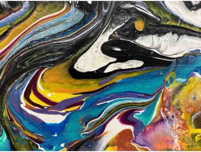 Original Acrylic Fluid Art by Sabina Hudson, Kauai Artist