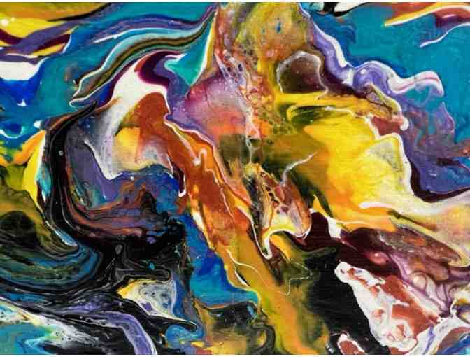 Original Acrylic Fluid Art by Sabina Hudson, Kauai Artist