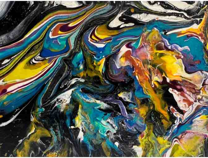 Original Acrylic Fluid Art by Sabina Hudson, Kauai Artist
