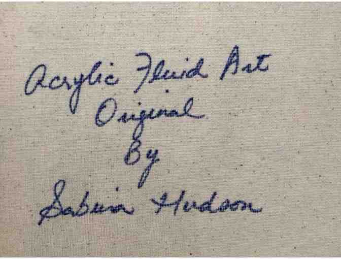 Original Acrylic Fluid Art by Sabina Hudson, Kauai Artist