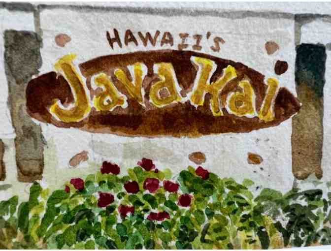 'Hanalei Fun at Java Kai' Original Watercolor Painting by John A. Scott