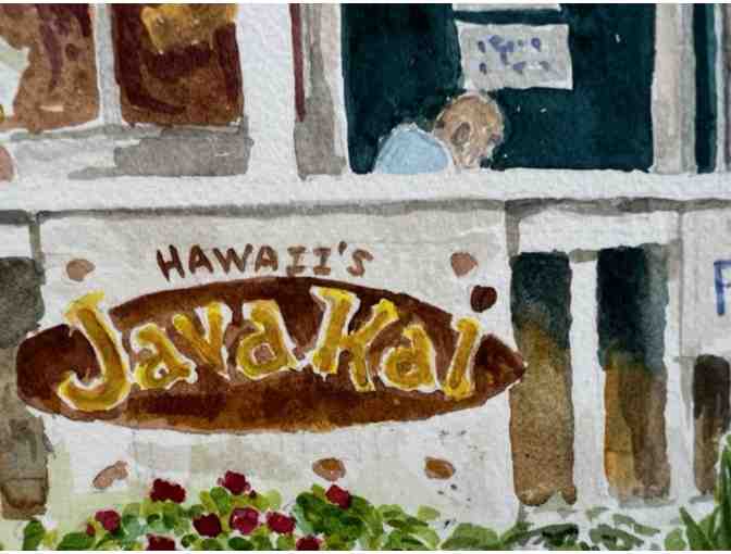 'Hanalei Fun at Java Kai' Original Watercolor Painting by John A. Scott