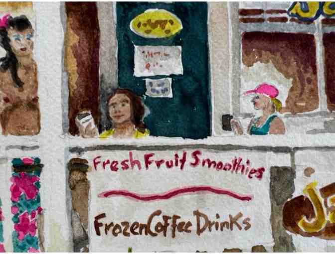 'Hanalei Fun at Java Kai' Original Watercolor Painting by John A. Scott