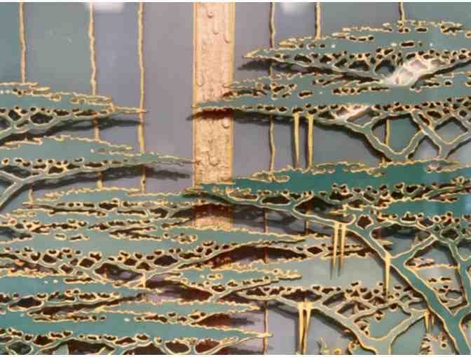 'Wai Kula' Silver Falls Giclee on metal by Troy Carney